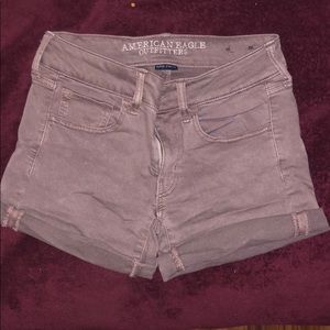 Faded Purple American Eagle Midi Shorts